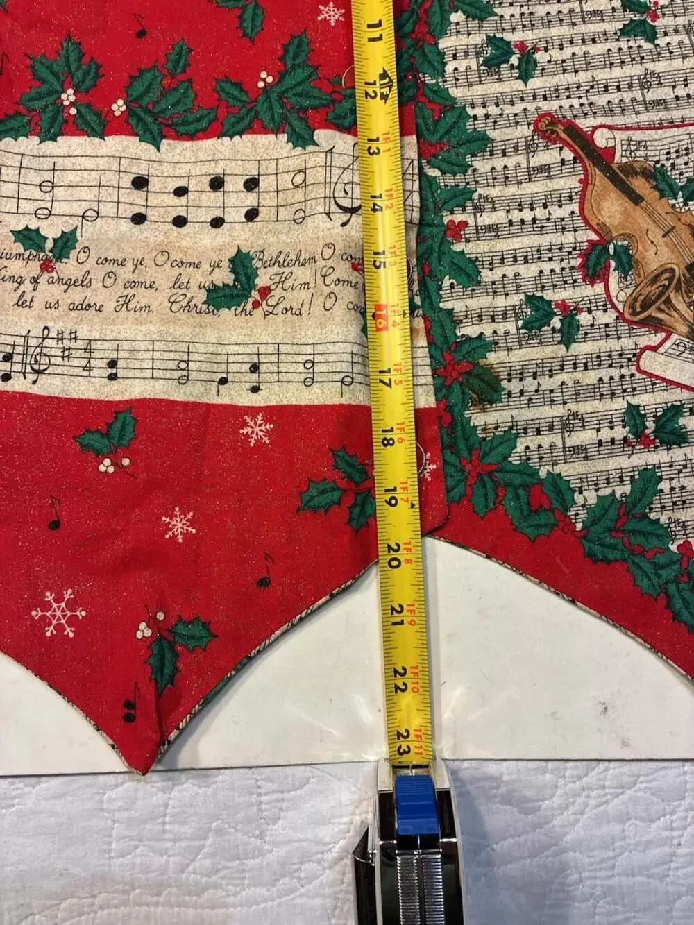 Vintage Fabric Traditions Holiday Harmony Christmas Vest Sewing Panel